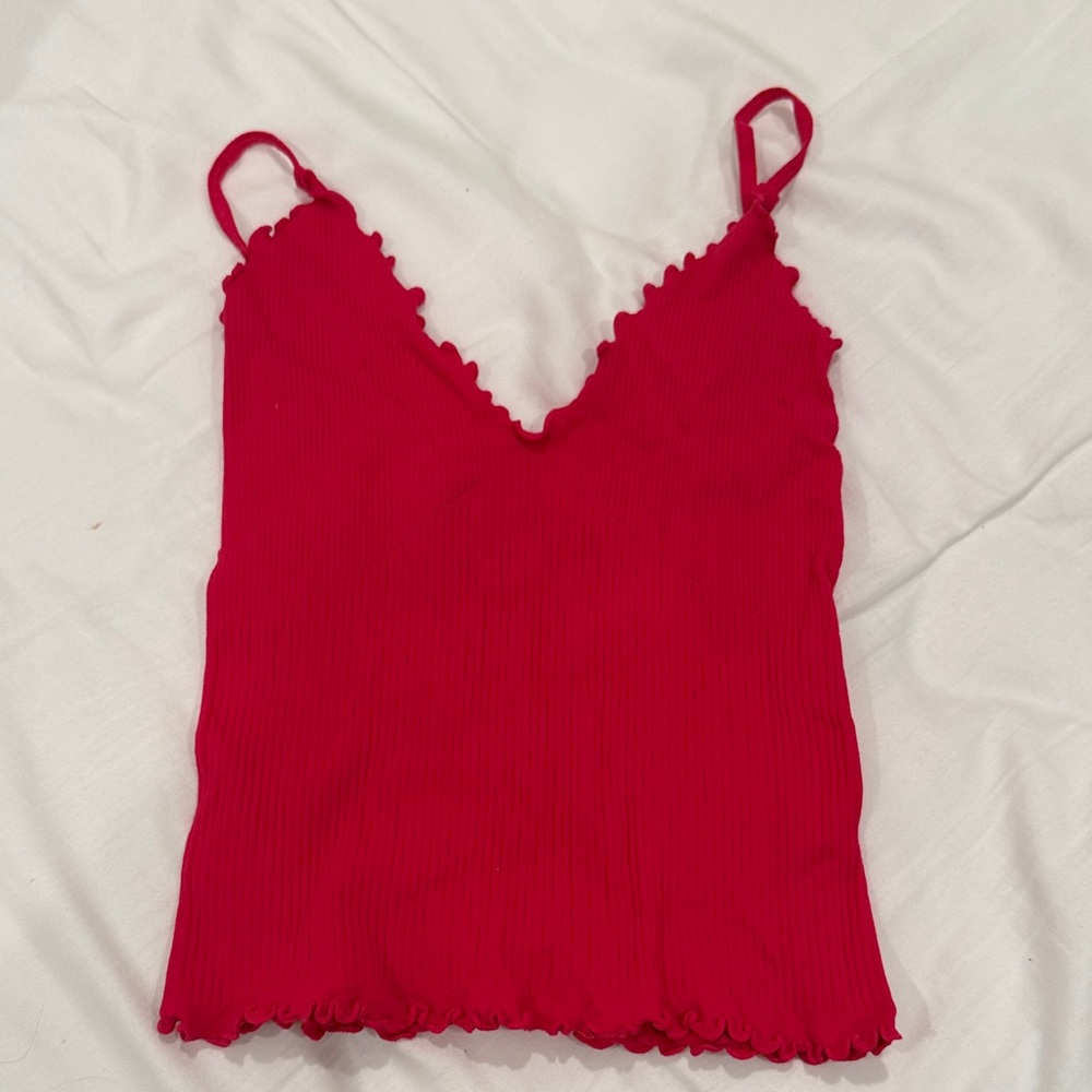 Free People Red Camisole Top